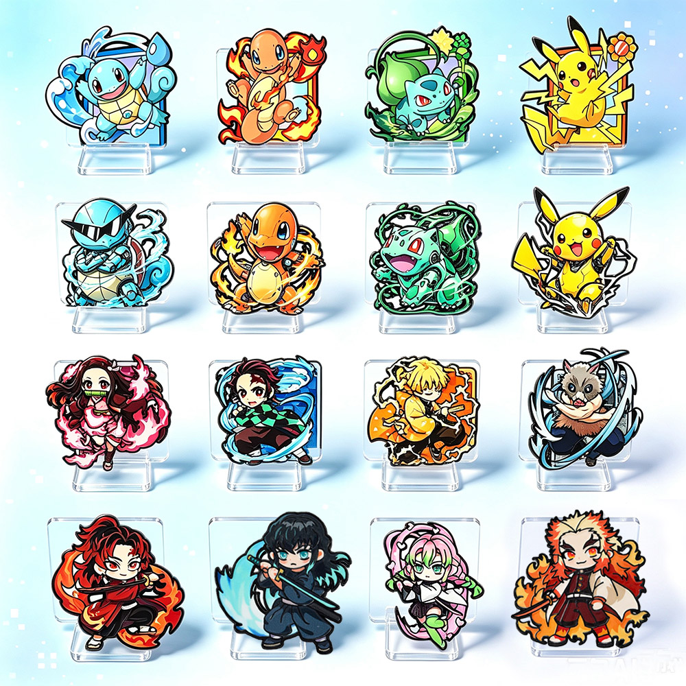 Embroidery Reddit - 8Pcs Anime Pokemon & Demon Slayer