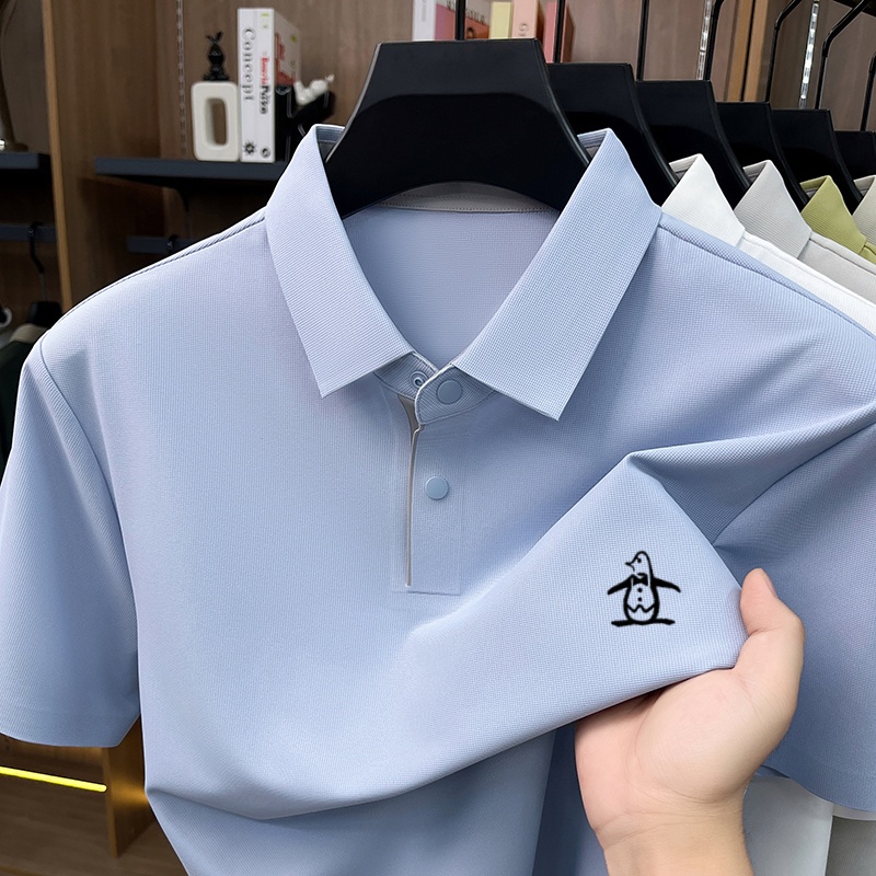 Embroidery Premium - Ice Silk Men's Cooling Polo Shirt