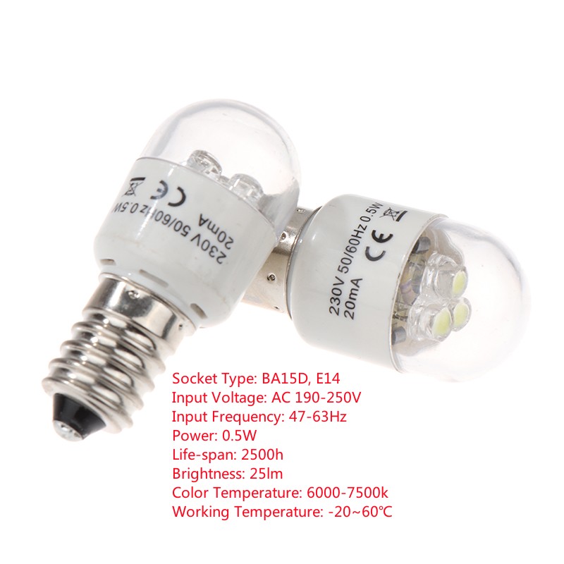 Embroidery Generator - 1pcs Sewing LED Bulb BA15D/E14 Light
