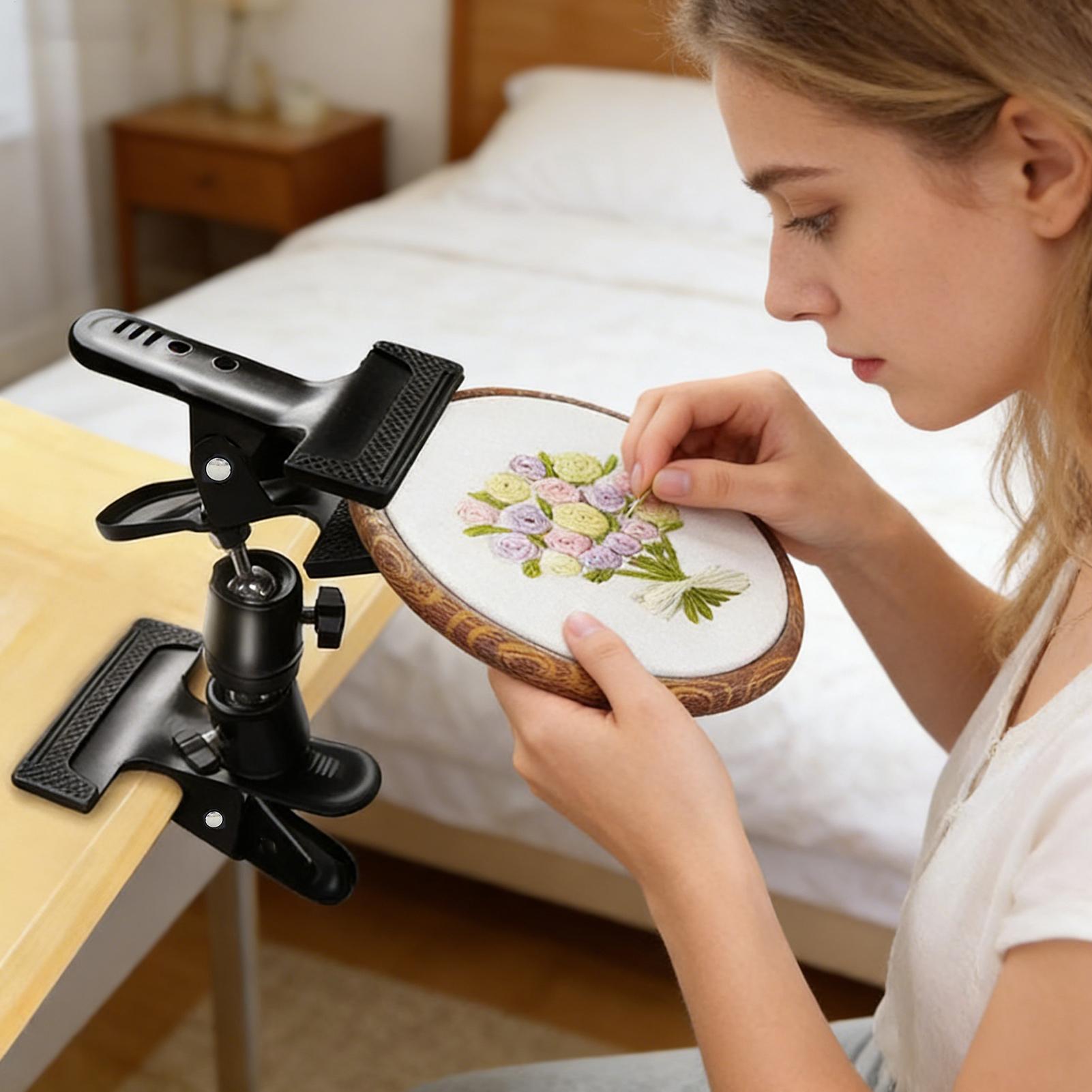 Embroidery Hoop - Embroidery Holder Heavy Duty Adjustable Portable