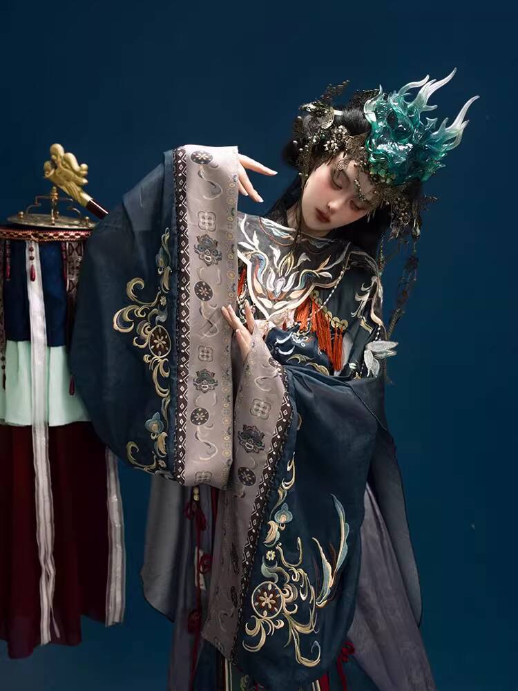 Embroidery Cotton - Embroidery Intangible Hanfu Heavy Cultural Heritage