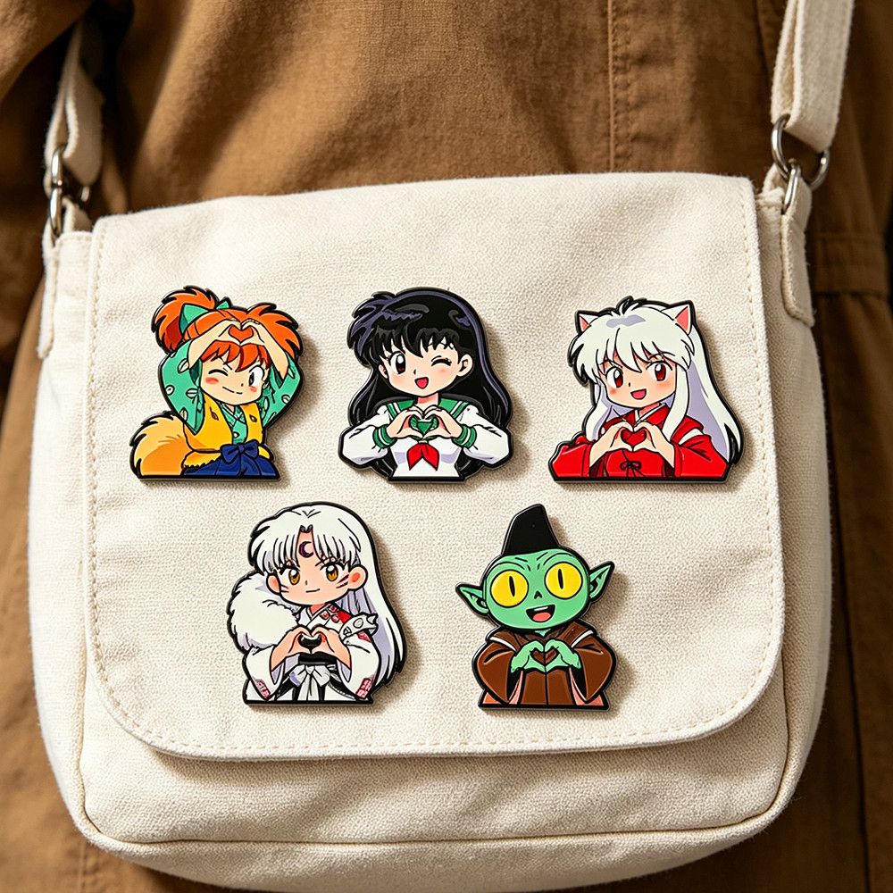 Embroidery Reddit - 1-5pcs Inuyasha Alloy Badge Cartoon Anime