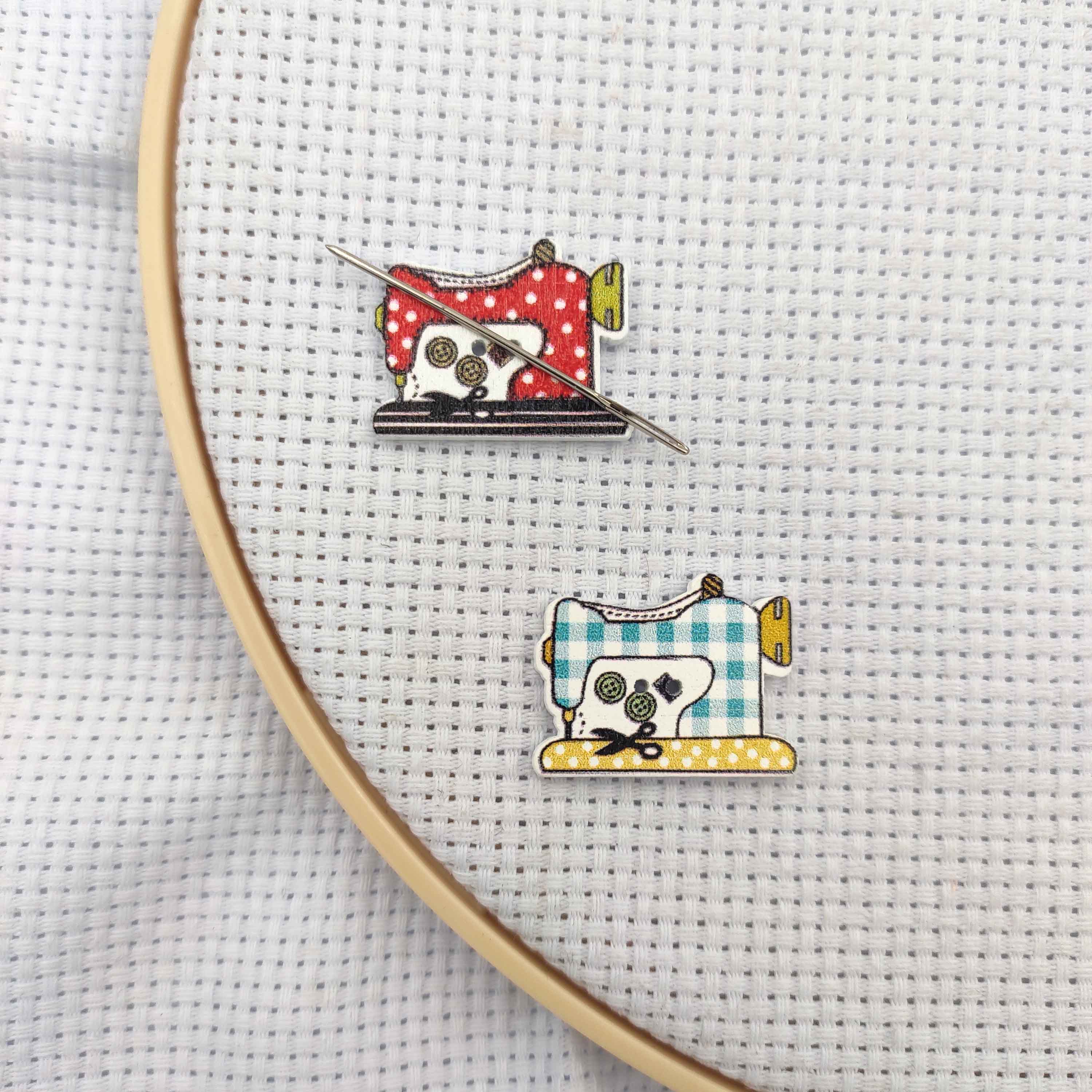 Embroidery Generator - Needle Minders Wood Sewing Machine 2pcs