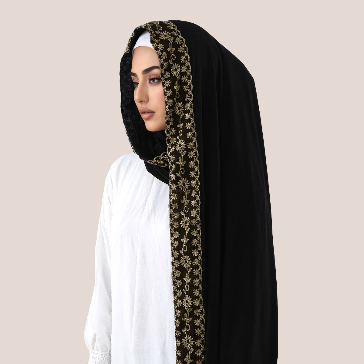 Lace Embroidery Cotton Jersey  - Embroidery Cotton ulasan dan harga