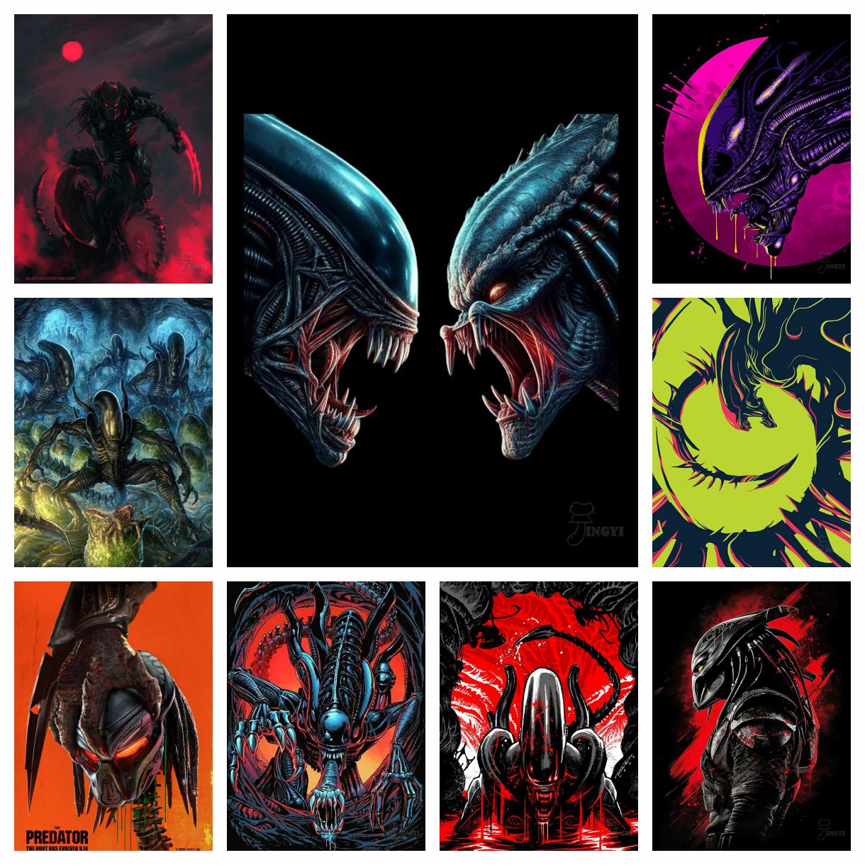 2025 New Alien vs Predator Cha - Embroidery Vs Stitching ulasan dan harga