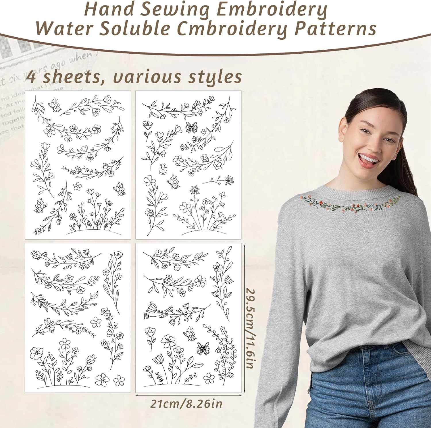 Stick & Stitch Water Soluble E - Embroidery Daisy ulasan dan harga