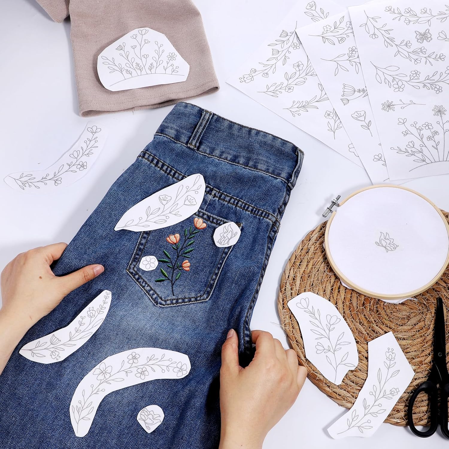 Stick & Stitch Water Soluble E - Embroidery Daisy ulasan dan harga