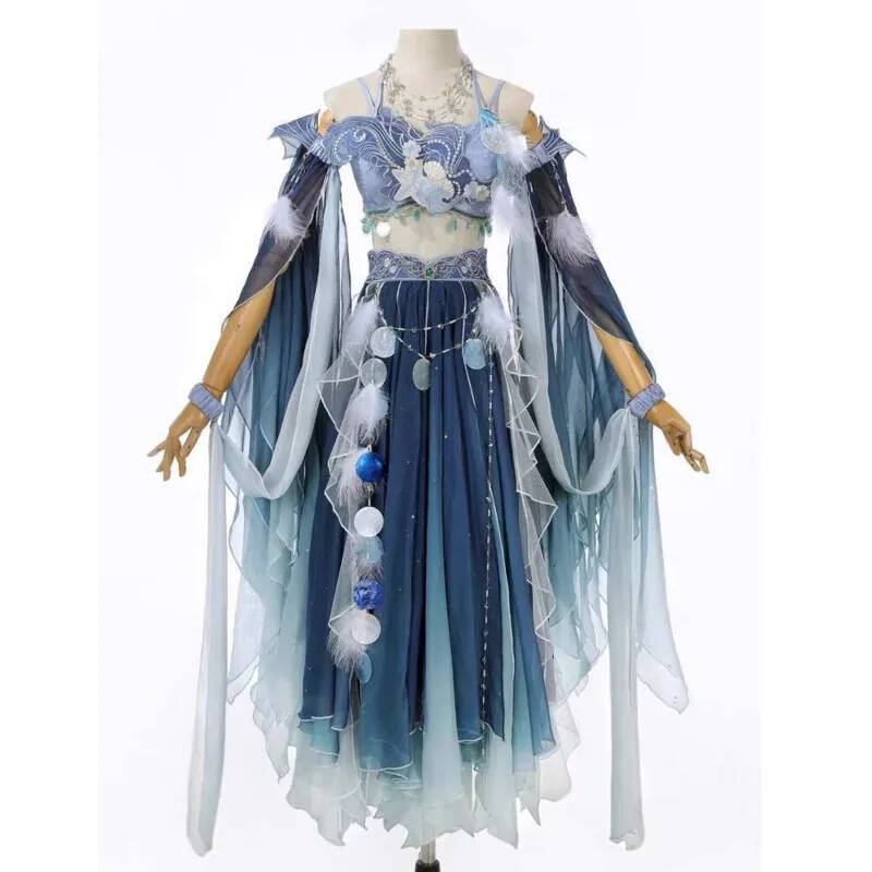 Exotic Blue Dress Heavy Embroi - Embroidery Style ulasan dan harga