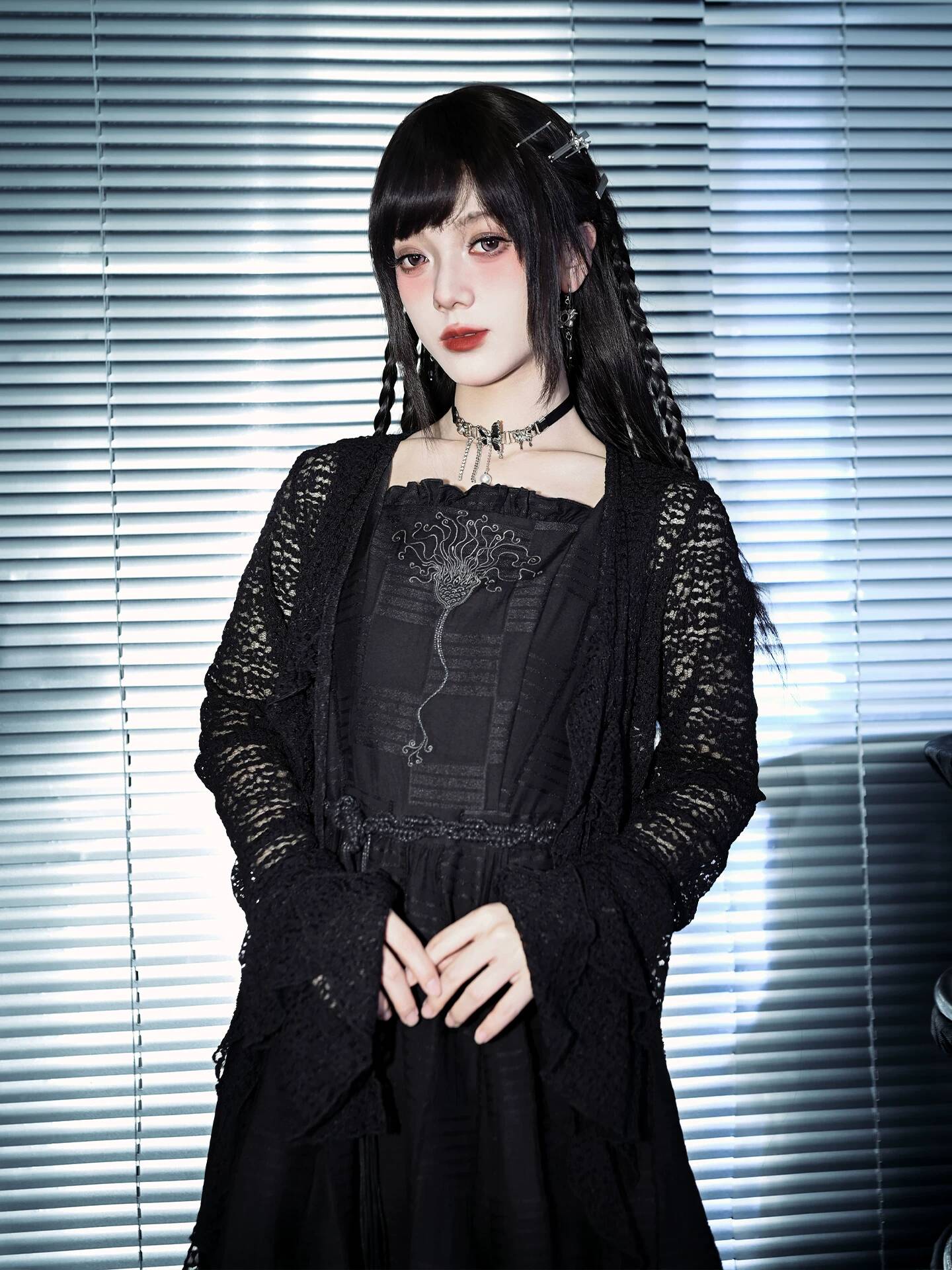 New Crinoid Embroidery Black D - Embroidery Cotton ulasan dan harga