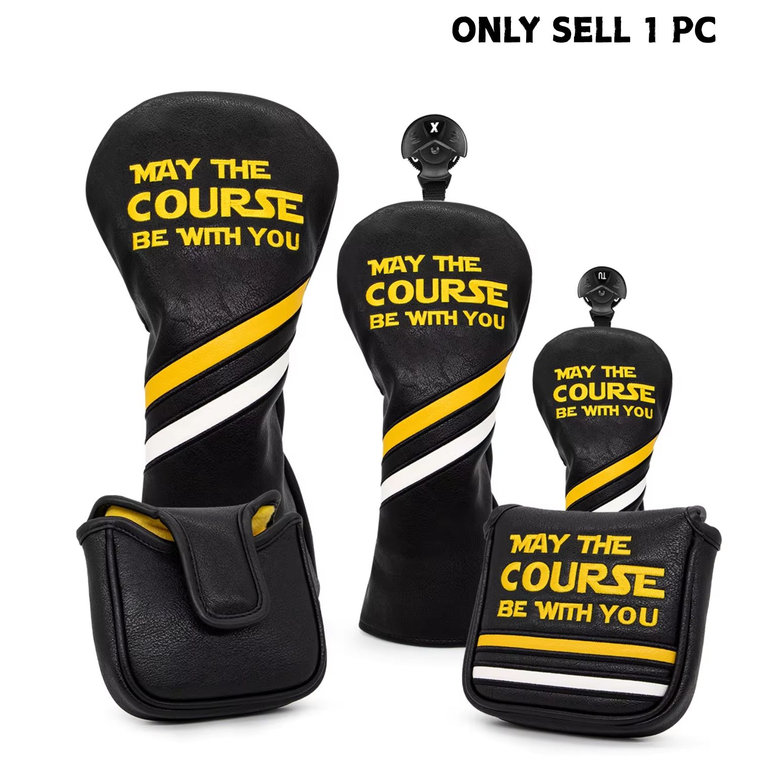 Golf Headcovers Golf Club Head - Embroidery Premium ulasan dan harga