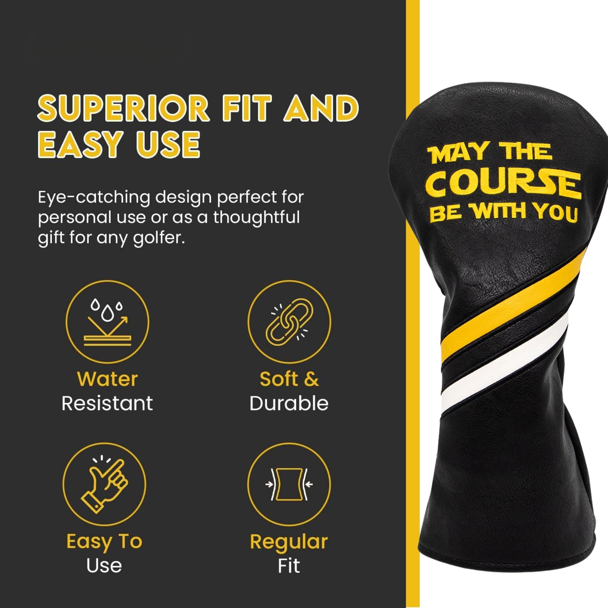 Golf Headcovers Golf Club Head - Embroidery Premium ulasan dan harga