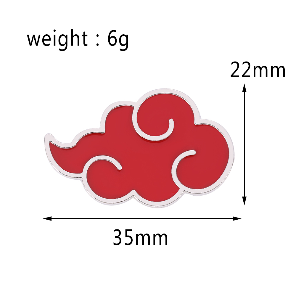 Naruto Akatsuki Brooch Pin Kon - Embroidery Reddit ulasan dan harga
