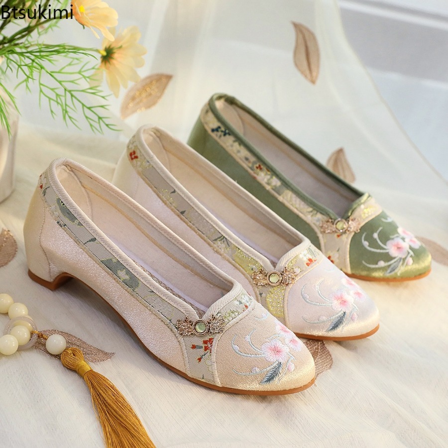 2026 New Women's Shoes Ethnic  - Embroidery Cotton ulasan dan harga