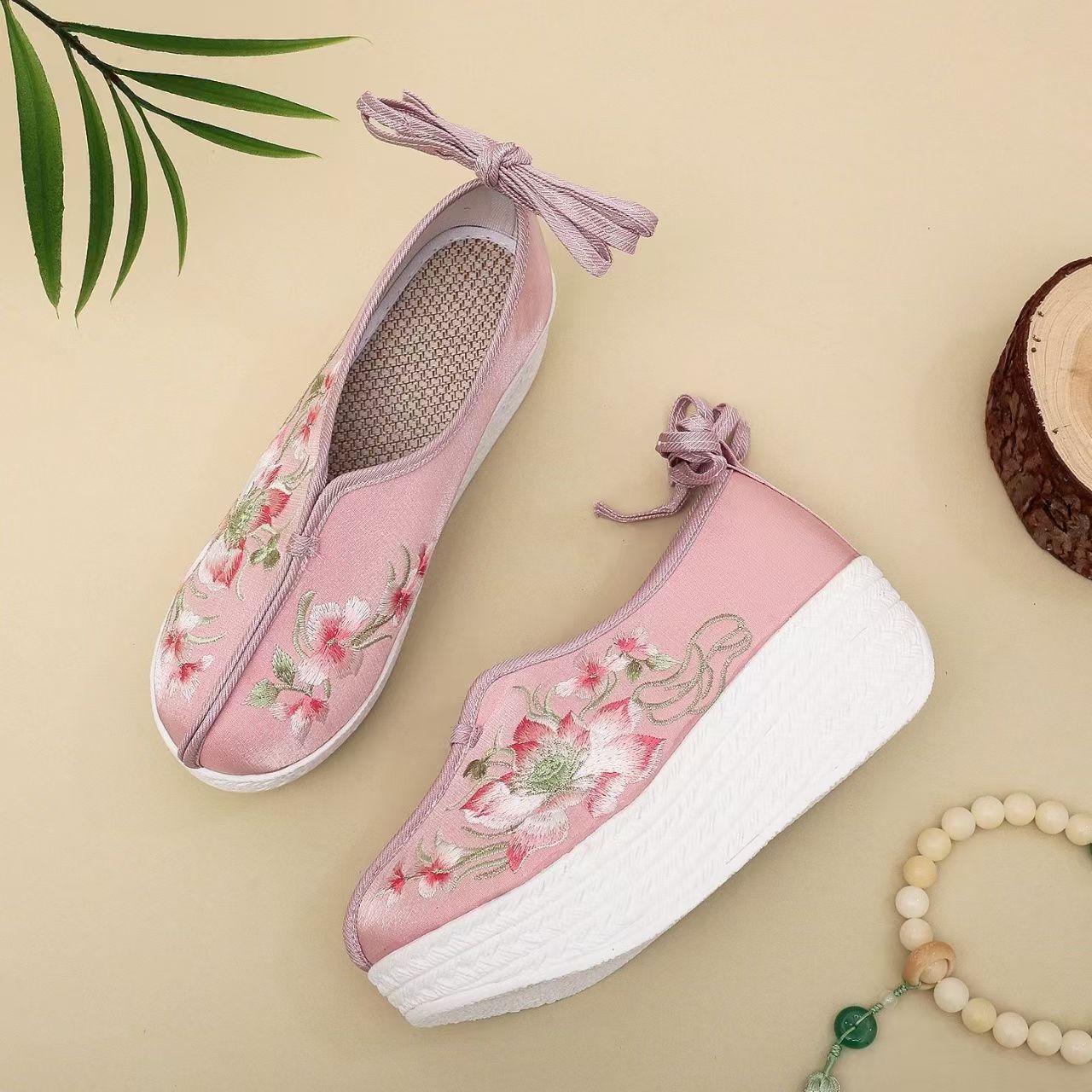 Woman Ethnic Style Wedges Embr - Embroidery Style ulasan dan harga