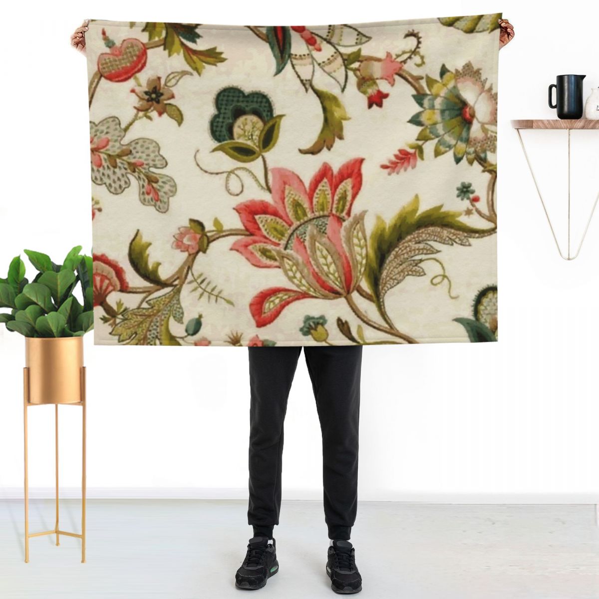 Jacobean Floral Crewel Embroid - Embroidery Vector ulasan dan harga