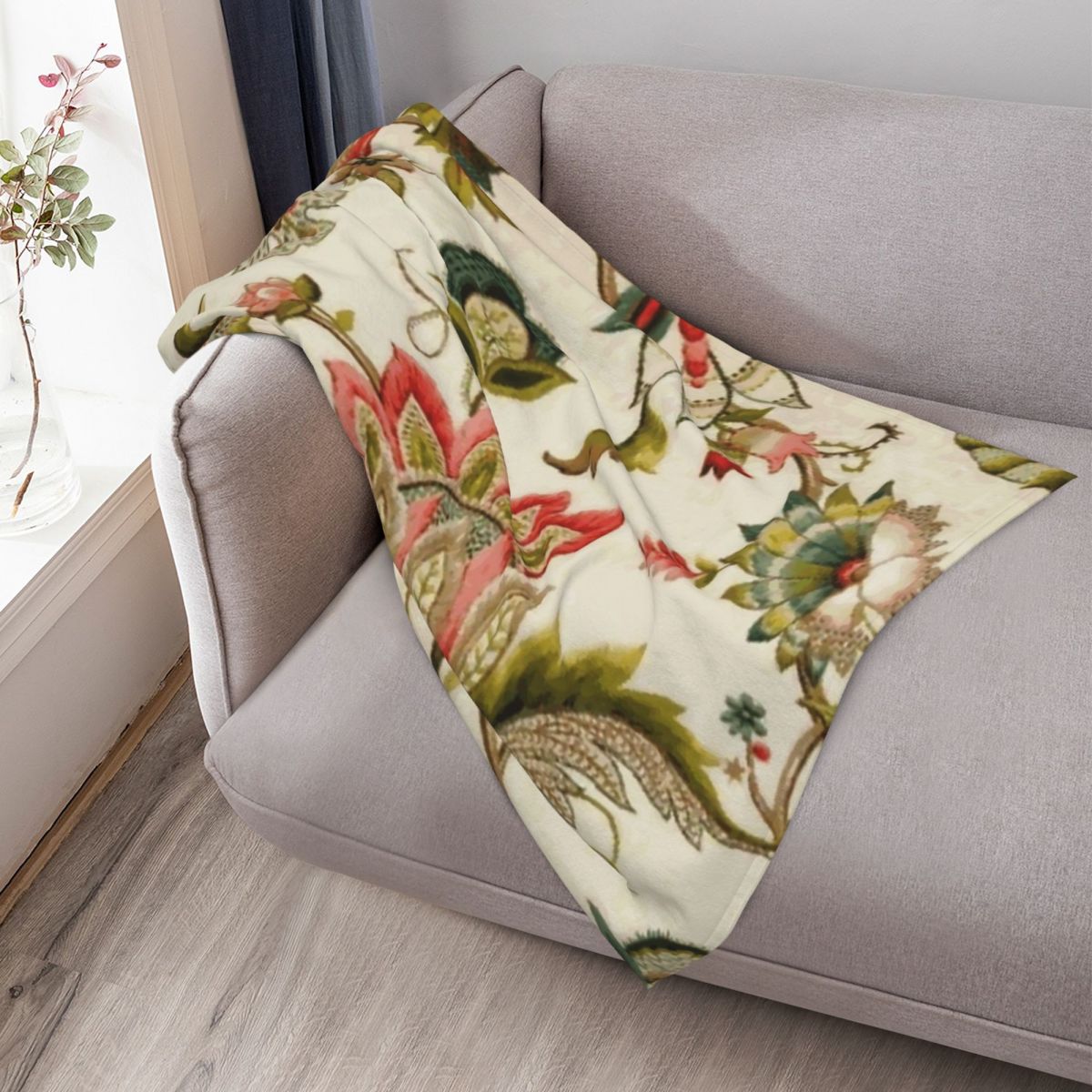 Jacobean Floral Crewel Embroid - Embroidery Vector ulasan dan harga