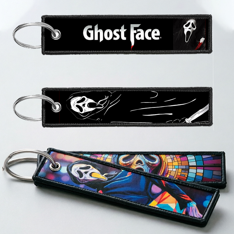 GHOST FACE Key Chain for Men W - Embroidery Hoop ulasan dan harga