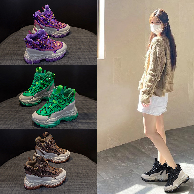 2025 Women's Hidden Wedge Snea - Embroidery Cotton ulasan dan harga