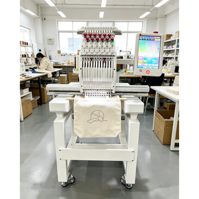 12 Needle Computerized Single  - Embroidery Hat Machine ulasan dan harga