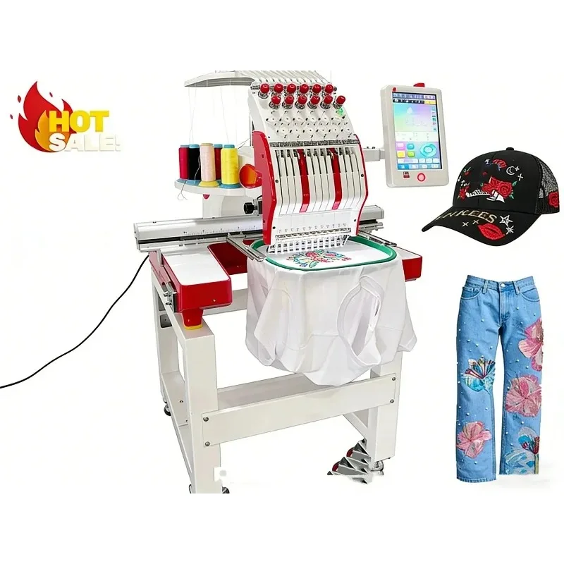 12 Needle Computerized Single  - Embroidery Hat Machine ulasan dan harga