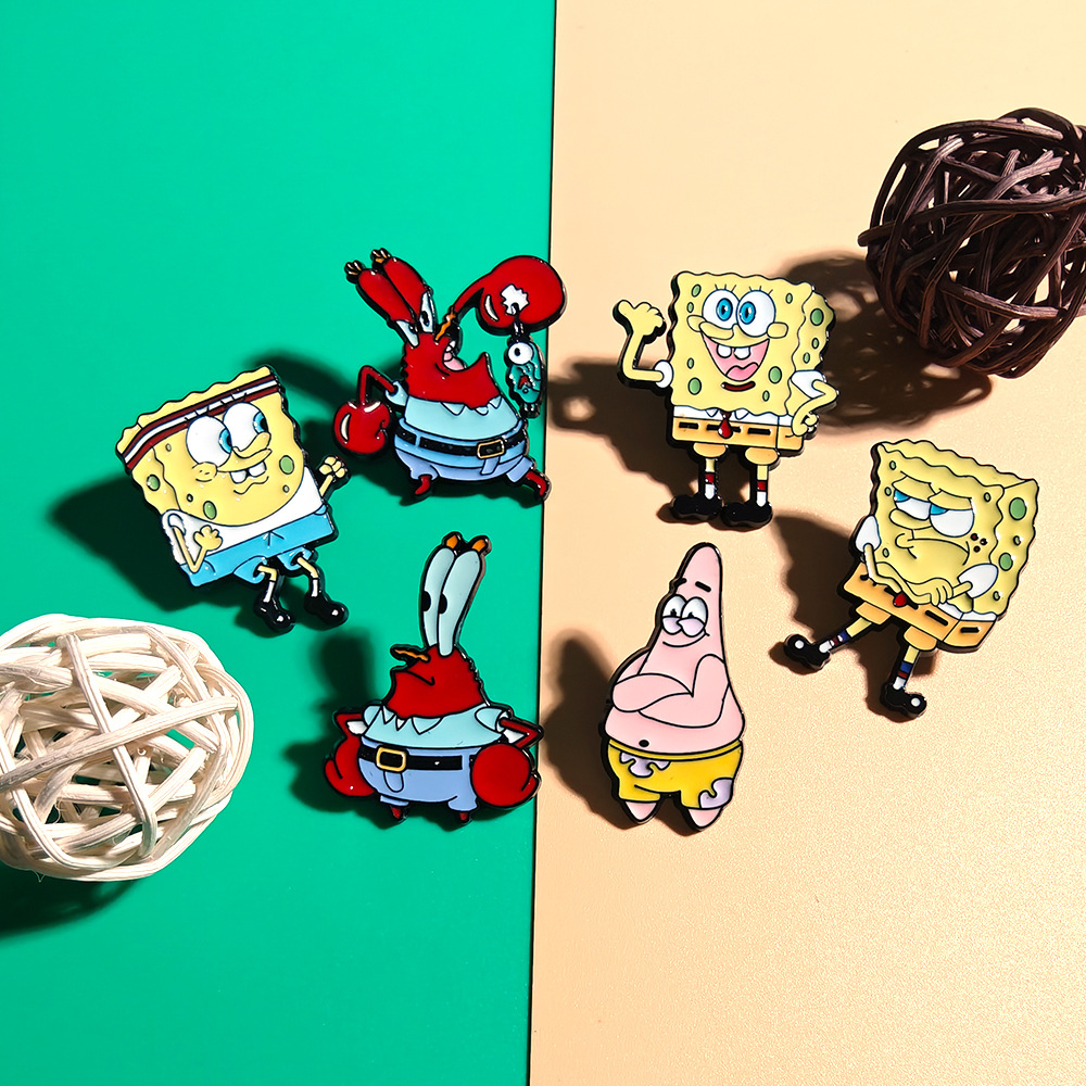 6 Pcs SpongeBob SquarePants An - Embroidery Reddit ulasan dan harga