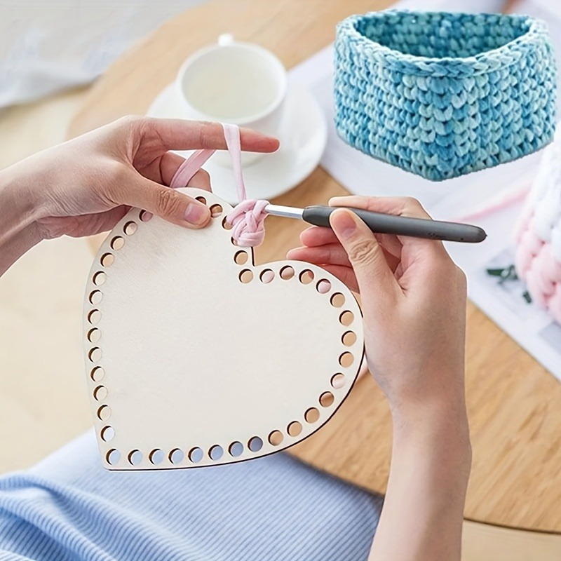 3pcs Heart-Shaped Crochet Bask - Embroidery Hoop ulasan dan harga