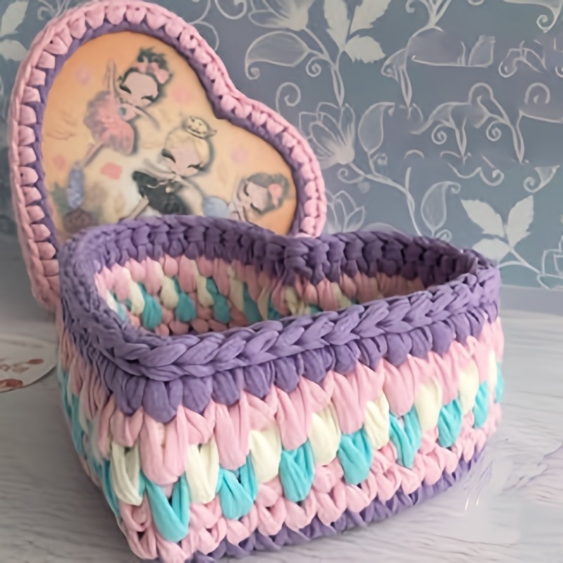 3pcs Heart-Shaped Crochet Bask - Embroidery Hoop ulasan dan harga