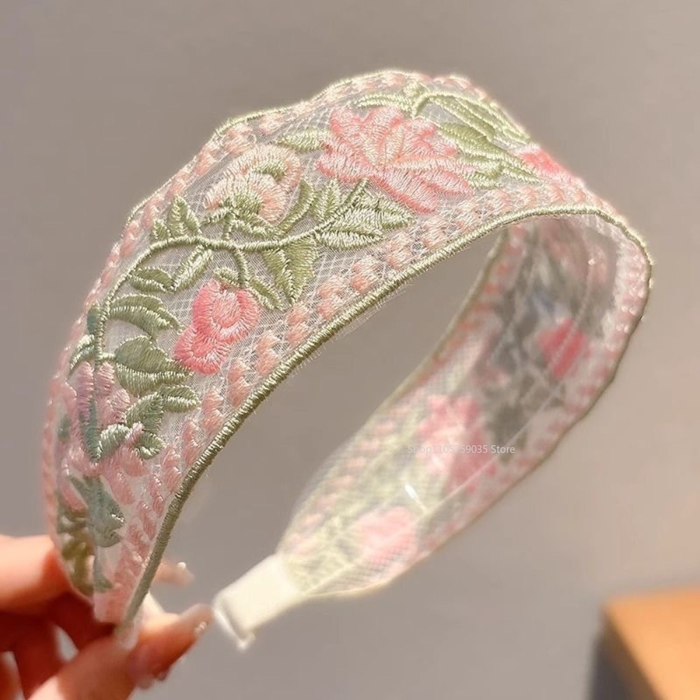 Spring Lace Embroidery Floral  - Embroidery Hoop ulasan dan harga