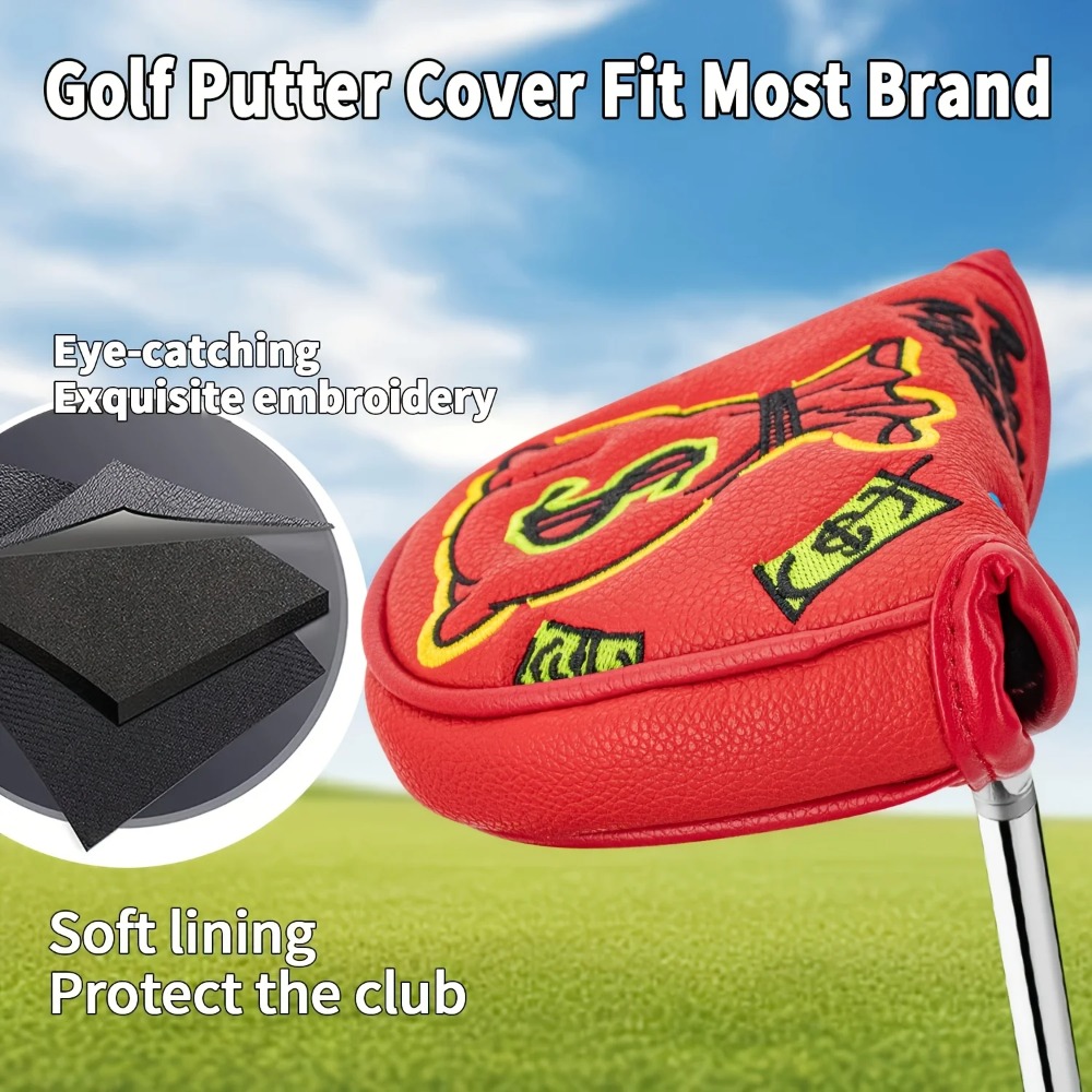 Golf Putter Cover | Half Round - Embroidery Premium ulasan dan harga