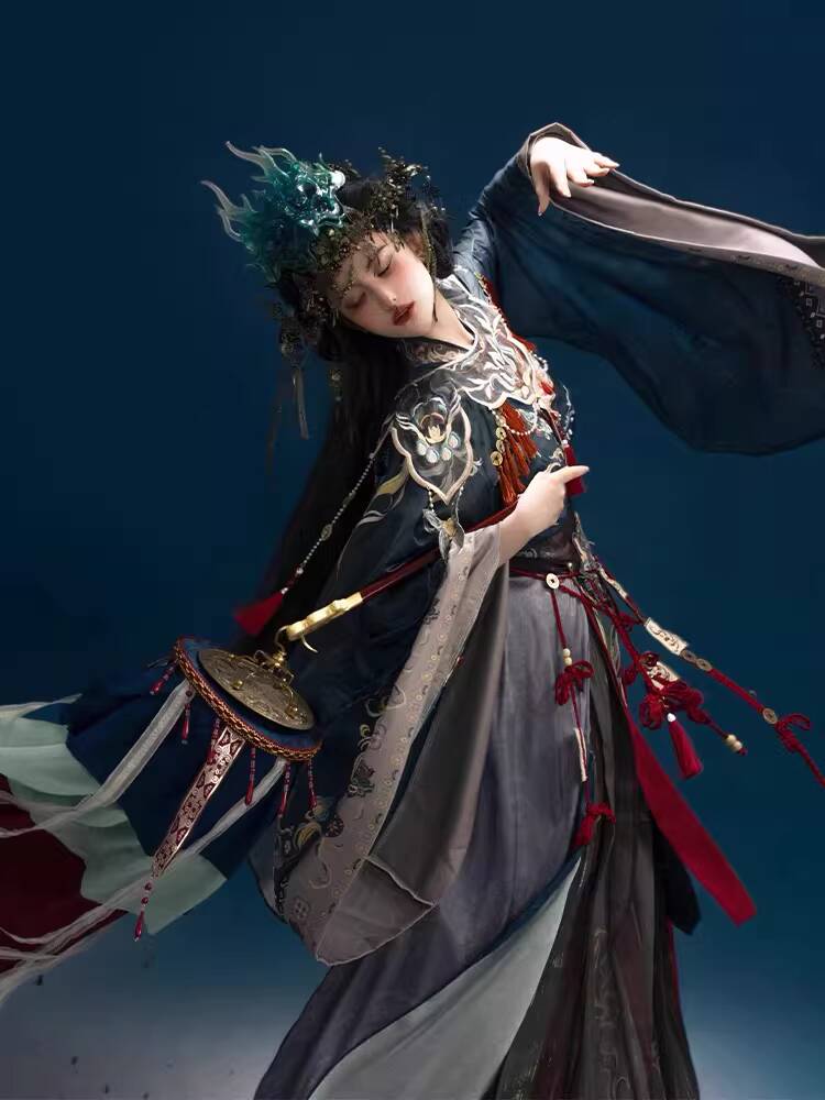 Embroidery Intangible Hanfu He - Embroidery Cotton ulasan dan harga
