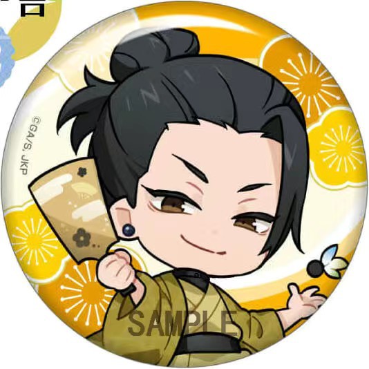 Jujutsu Kaisen Anime Badge Pin - Embroidery Reddit ulasan dan harga