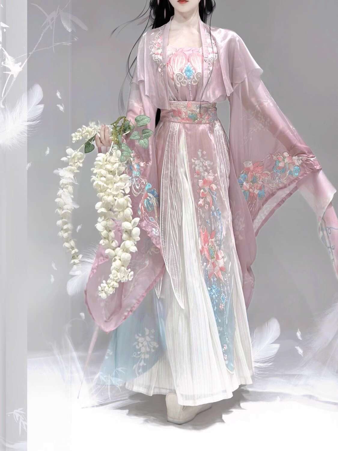 New Hanfu Wei Jinfeng Heavy In - Embroidery Cotton ulasan dan harga
