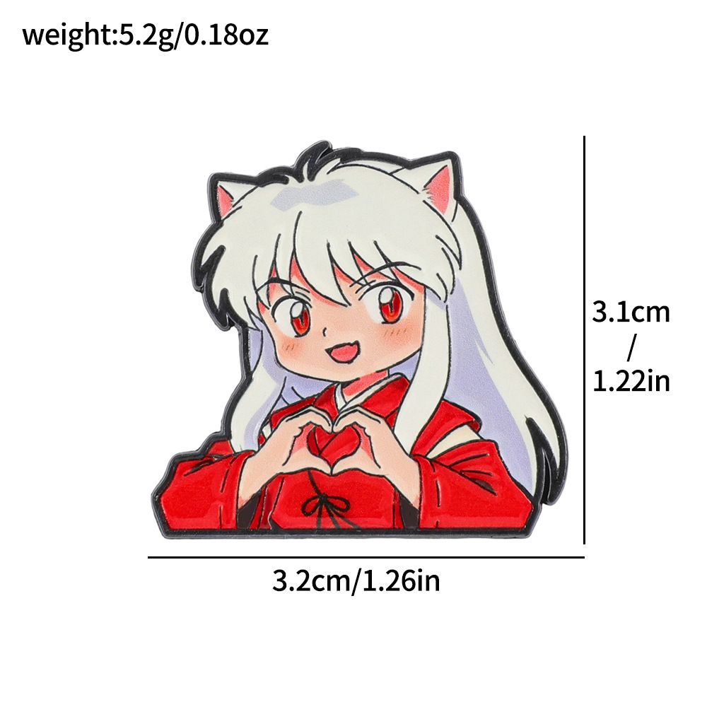 1-5pcs Inuyasha Alloy Badge Ca - Embroidery Reddit ulasan dan harga