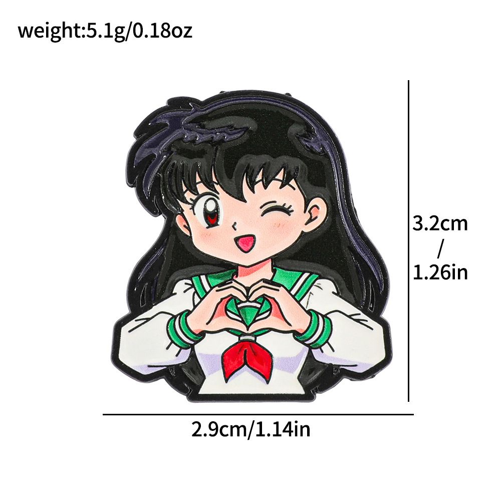 1-5pcs Inuyasha Alloy Badge Ca - Embroidery Reddit ulasan dan harga
